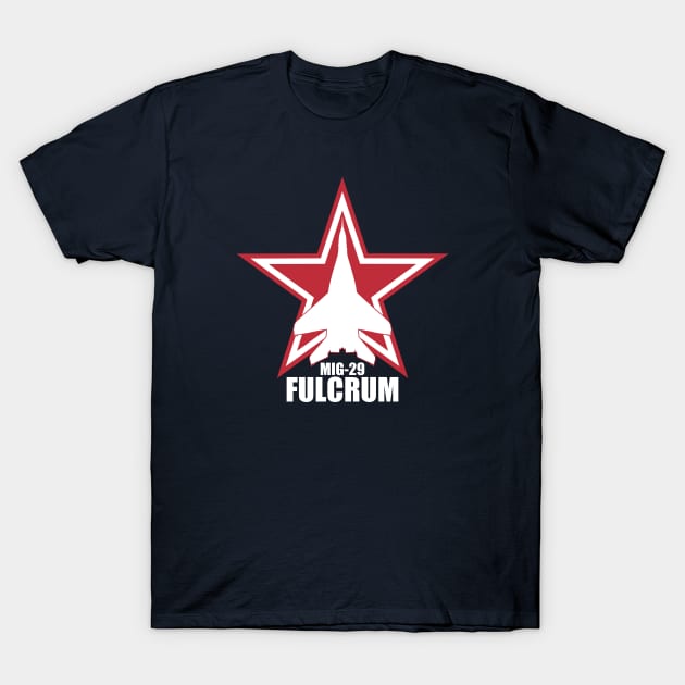 Mig-29 Fulcrum T-Shirt by Tailgunnerstudios